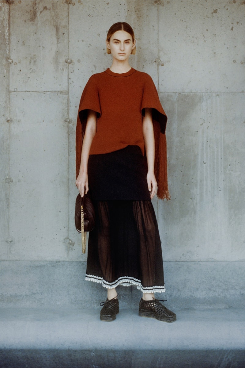 proenza schouler fall winter 2021 fw21 collection lookbook new york fashion week nyfw top bottom sheer skirt