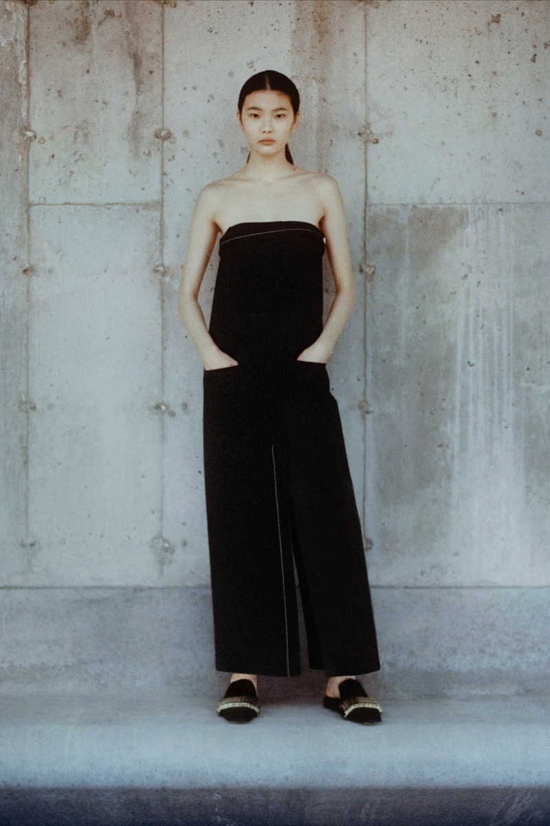 proenza schouler fall winter 2021 fw21 collection lookbook new york fashion week nyfw strapless dress