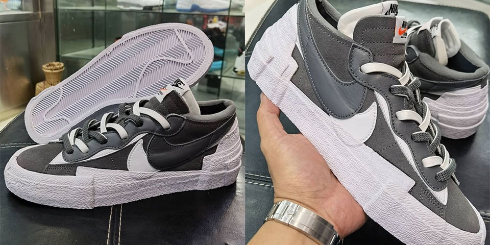 sacai x Nike Blazer Low Gray/White Release Info | Hypebae