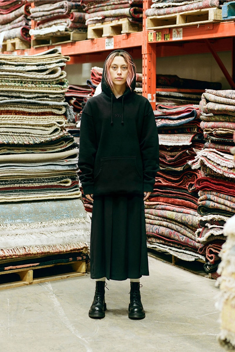 saintwoods sw 011 collection black hoodie skirts carpets rugs