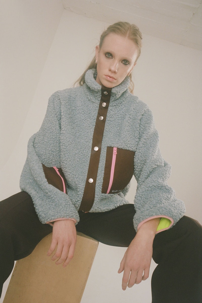 sandy liang fall winter 2021 fw21 collection fleece jacket trousers