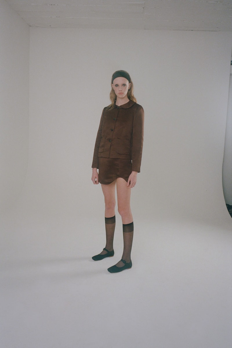 sandy liang fall winter 2021 fw21 collection jacket skirt