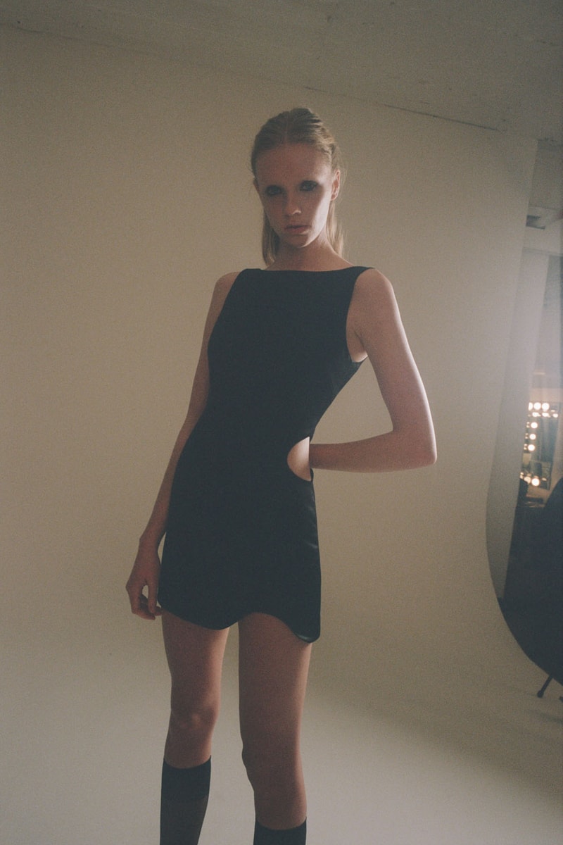sandy liang fall winter 2021 fw21 collection black dress