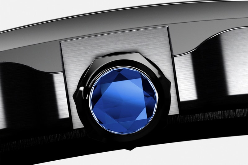 santos de cartier designer wristwatch the culture of design campaign close up blue jewel