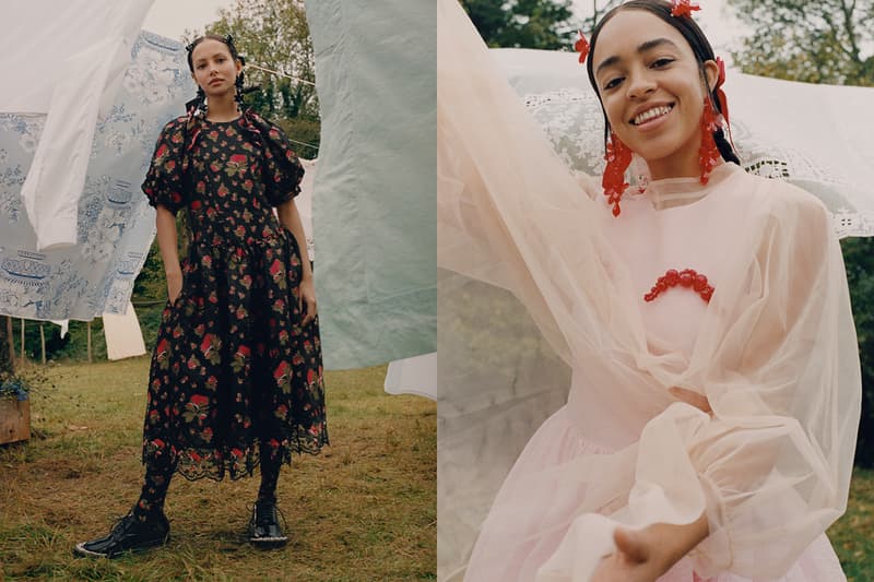 sachin and babi light blue dress Simone Rocha x H&M Reveal Collaboration Campaign