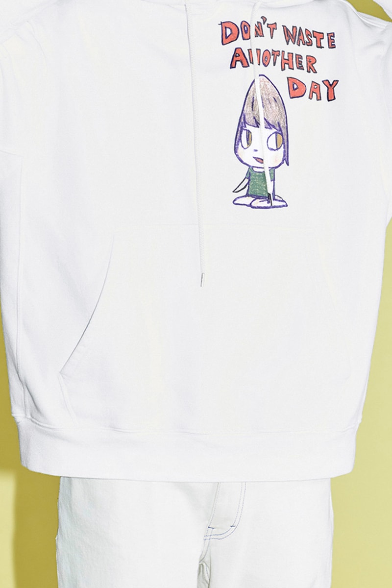stella mccartney yoshitomo nara shared spring summer collaboration hoodie don't waste another day