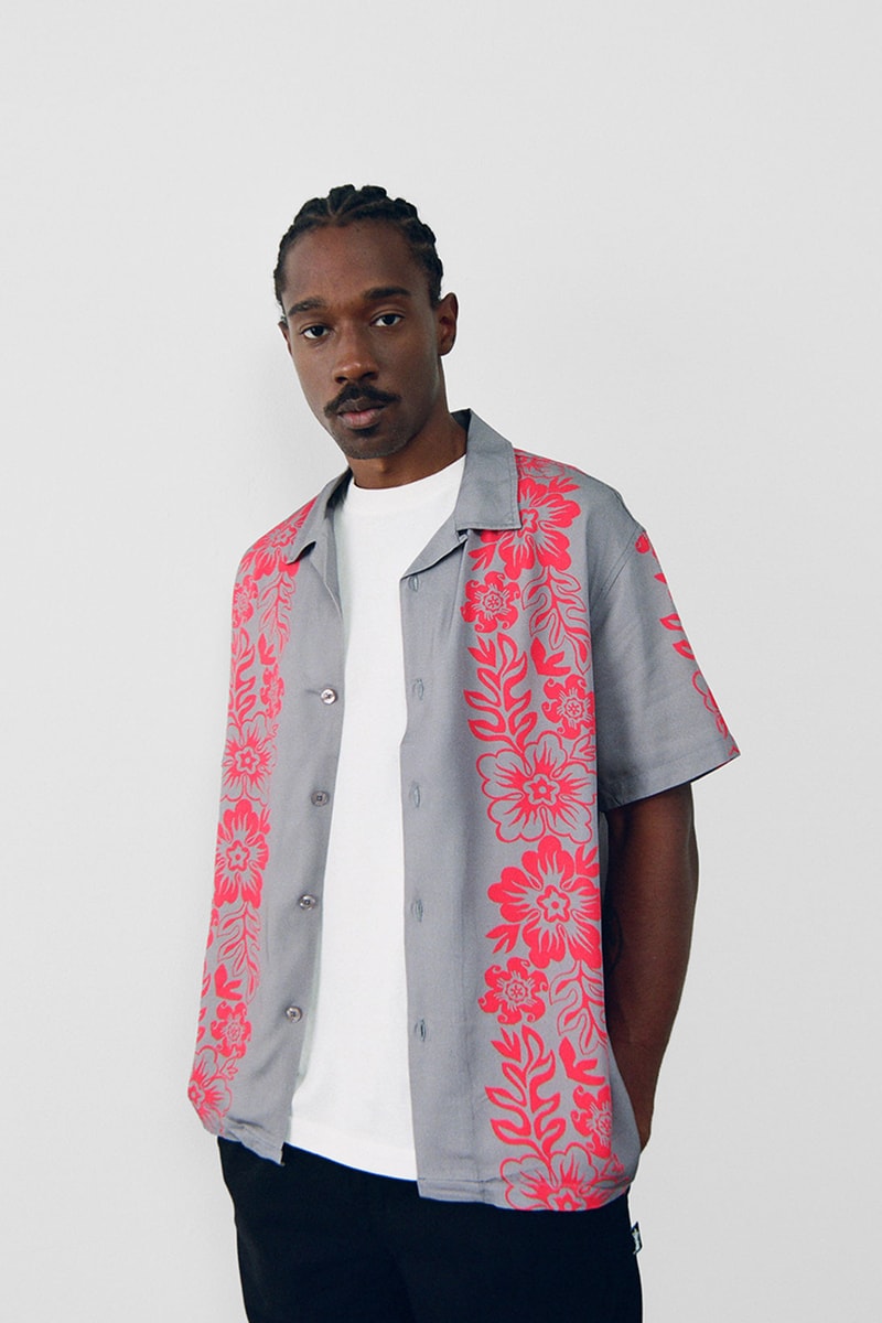 stussy spring 2021 collection lookbook womenswear print pattern short sleeve shirt