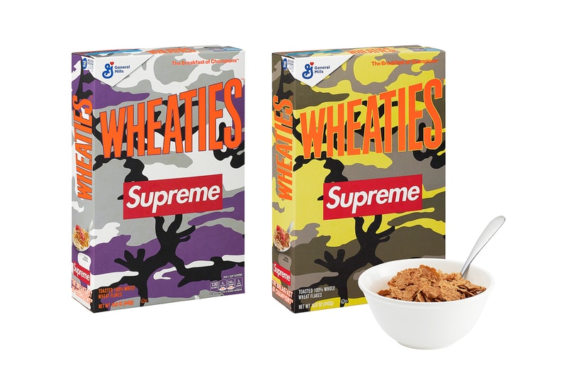 supreme spring summer 2021 ss21 collection drop accessories wheaties cereal food