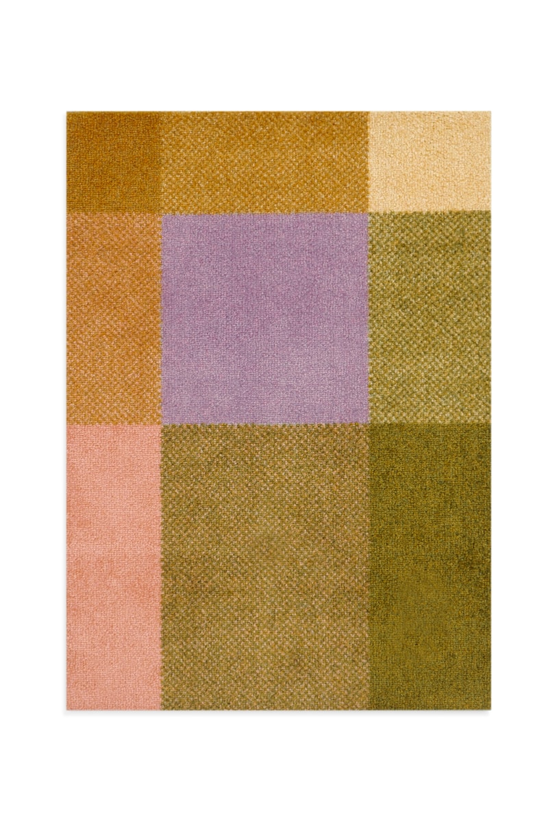 Heymat x Teklan Colorful Mix Rug Collaboration Home Interior Design Scandinavian Style