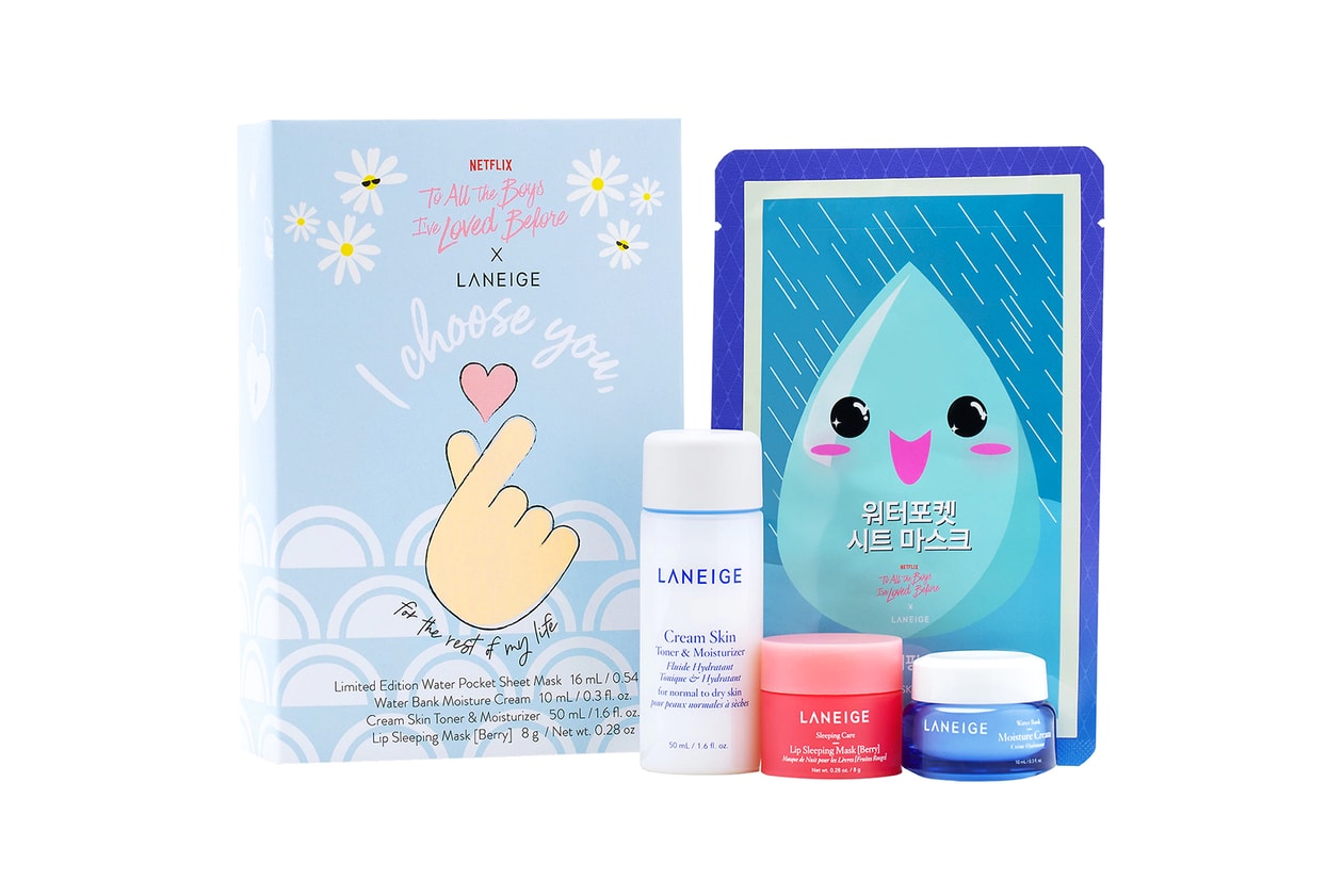 to all the boys ive loved before always and forever netflix laneige collaboration meet cute i choose you set skincare k beauty