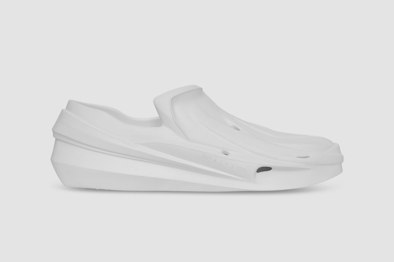 1017 alyx 9sm matthew williams mono slip shoes clogs sneakers ss21 spring summer white details laterals soles