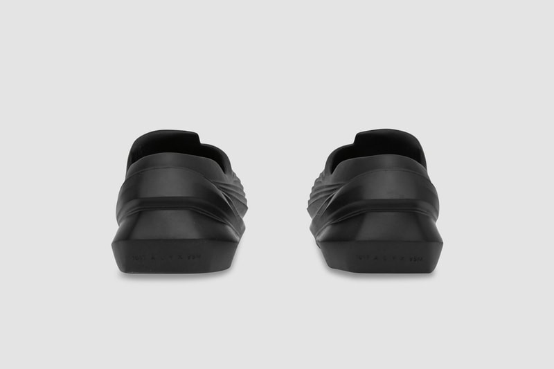 1017 alyx 9sm matthew williams mono slip shoes clogs sneakers ss21 spring summer black heel