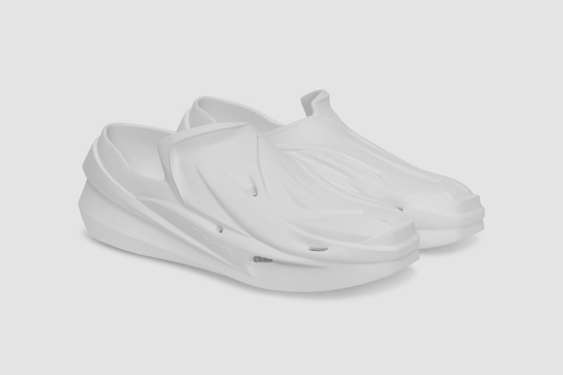 1017 alyx 9sm matthew williams mono slip shoes clogs sneakers ss21 spring summer white details top upper