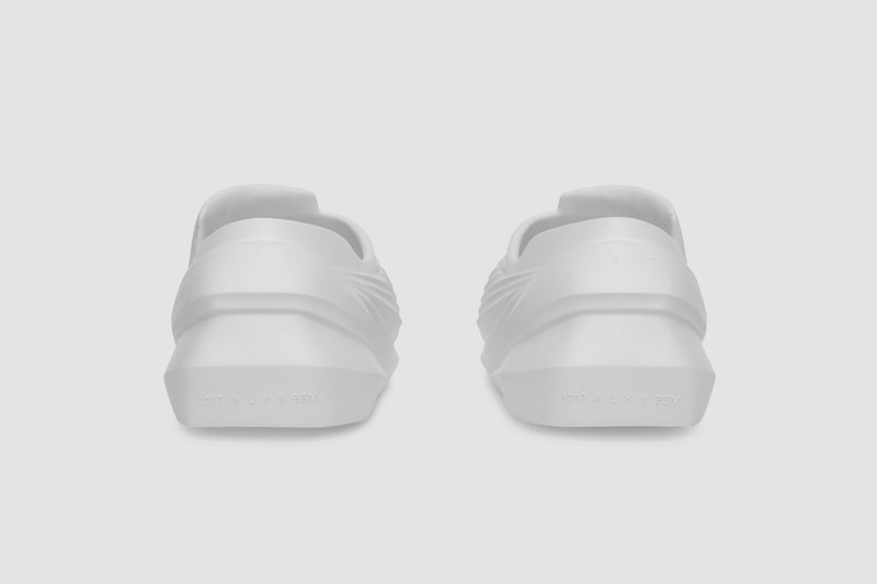 1017 alyx 9sm matthew williams mono slip shoes clogs sneakers ss21 spring summer back heel rear
