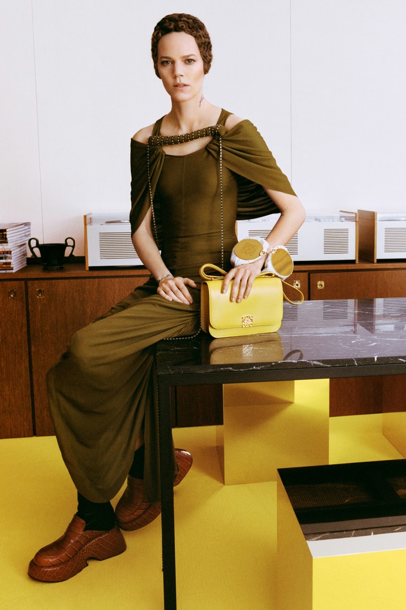 Loewe Fall/Winter 2021 Collection Newspaper Display Jonathan Anderson Loewe Amazona Bag Archive 
