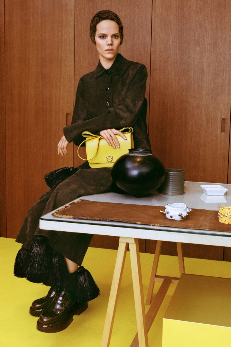 Loewe Fall/Winter 2021 Collection Newspaper Display Jonathan Anderson Loewe Amazona Bag Archive 