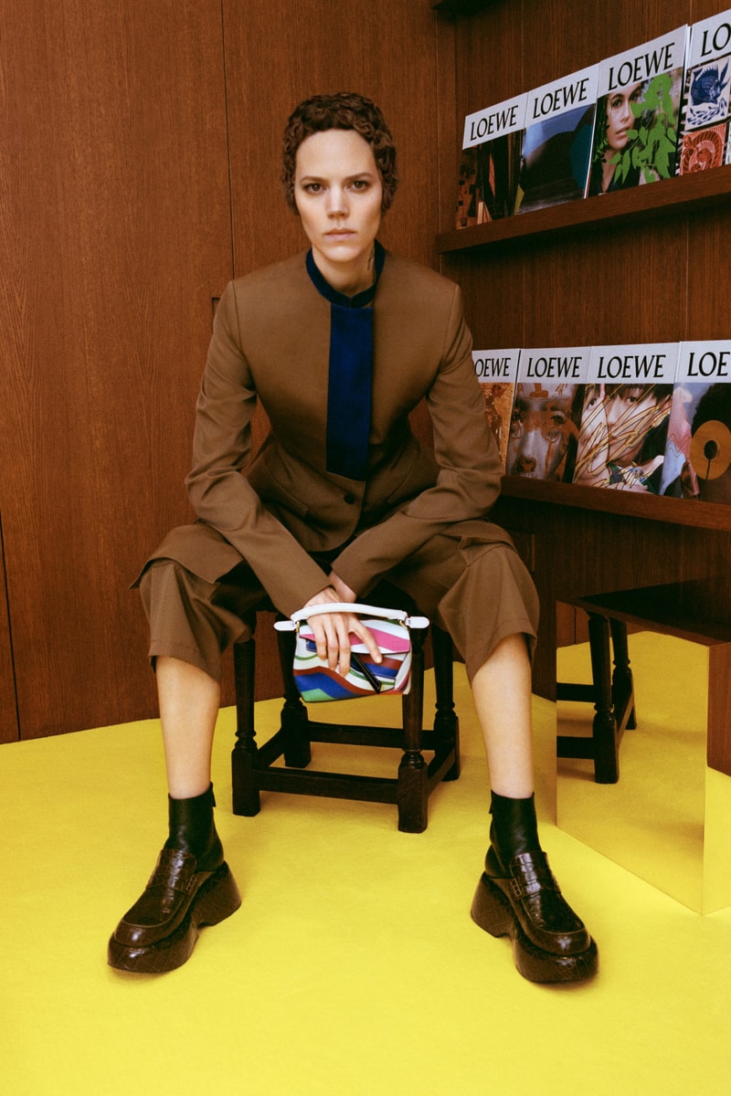 Loewe Fall/Winter 2021 Collection Newspaper Display Jonathan Anderson Loewe Amazona Bag Archive 