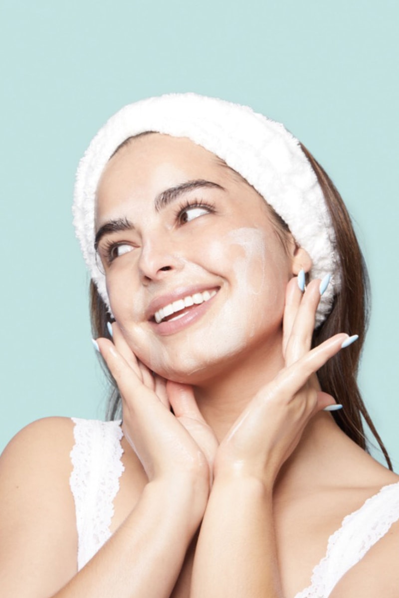 addison rae item beauty skincare hairband face wash