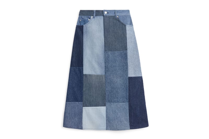 patchwork denim skirt diy