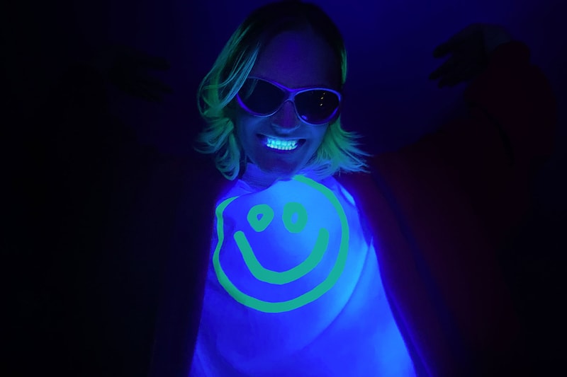 balenciaga glow in the dark capsule collection t-shirts smile teeth