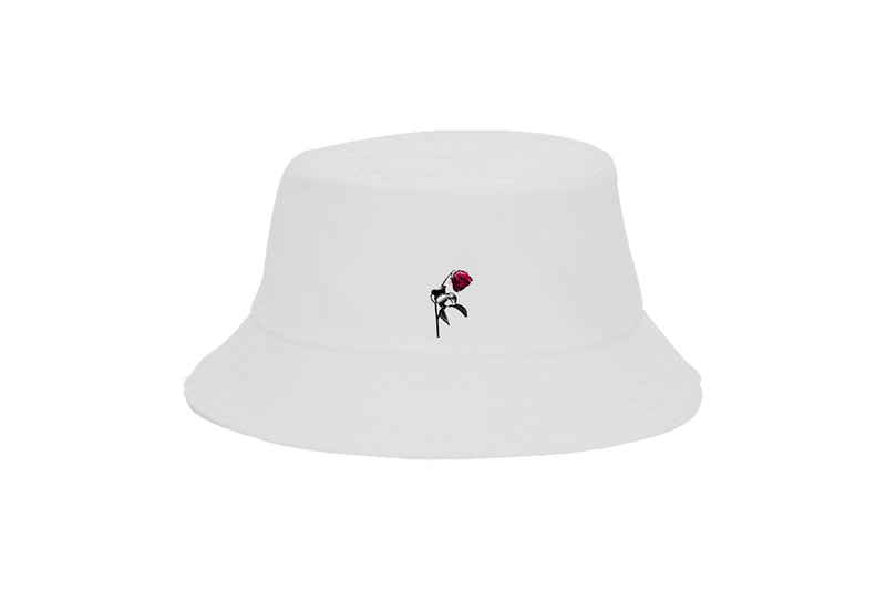 blackpink rose merch r solo project on the ground gone bucket hat white