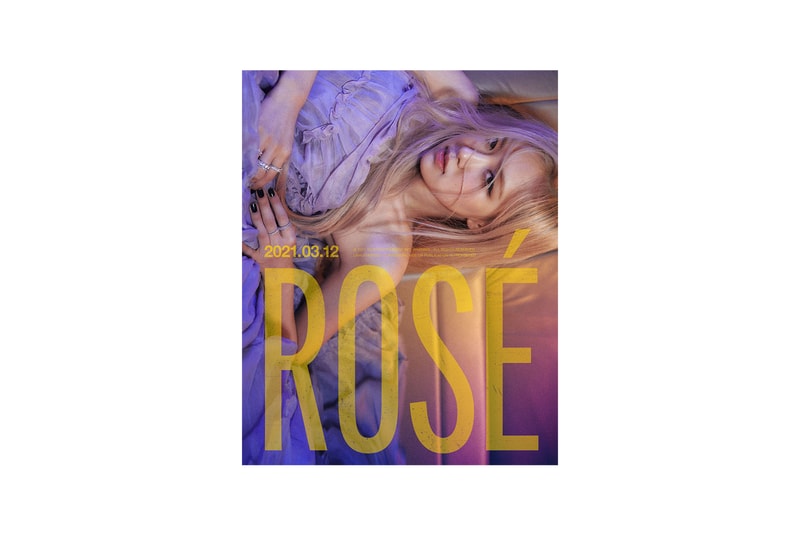 blackpink rose merch r solo project on the ground gone poster