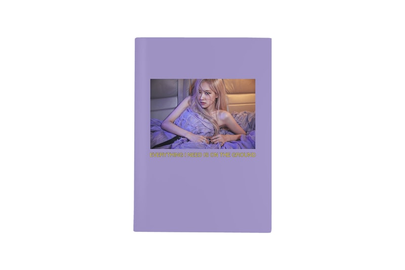 blackpink rose merch r solo project on the ground gone folder stationery