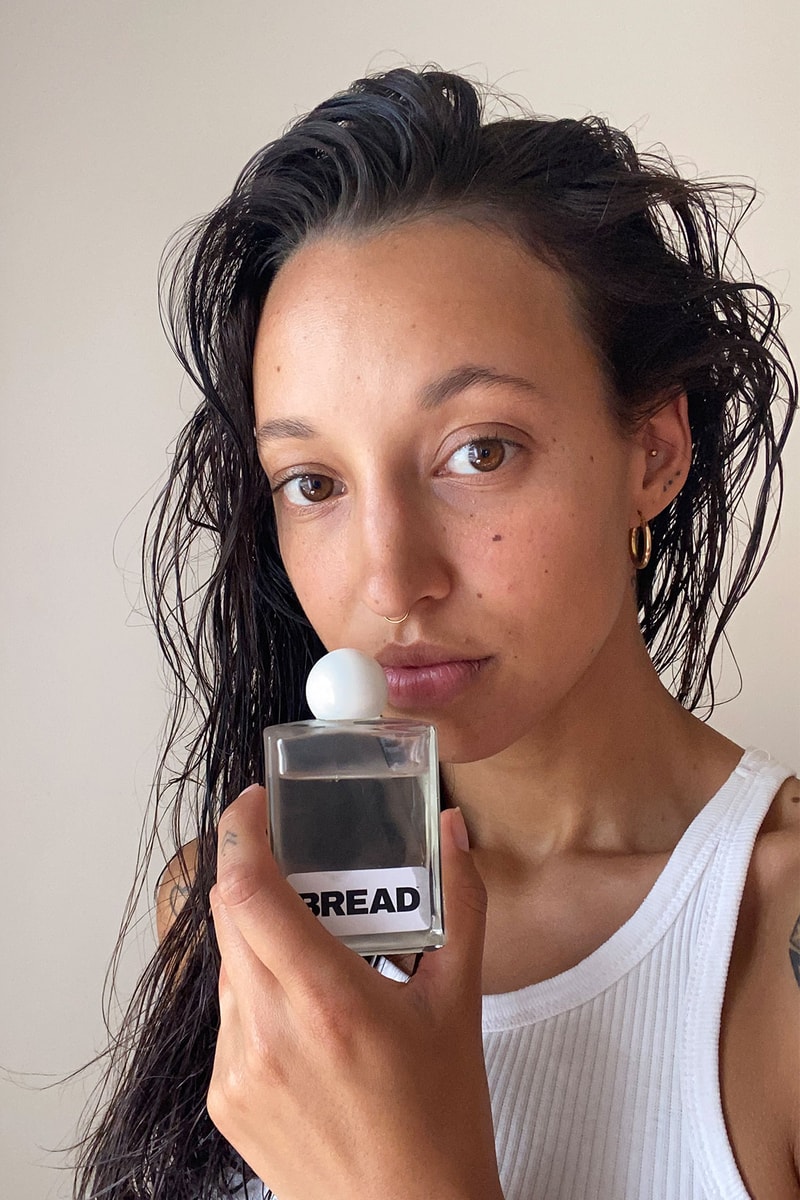 bread macadamia hair body oil pure cold pressed australian bottle model hand tank top