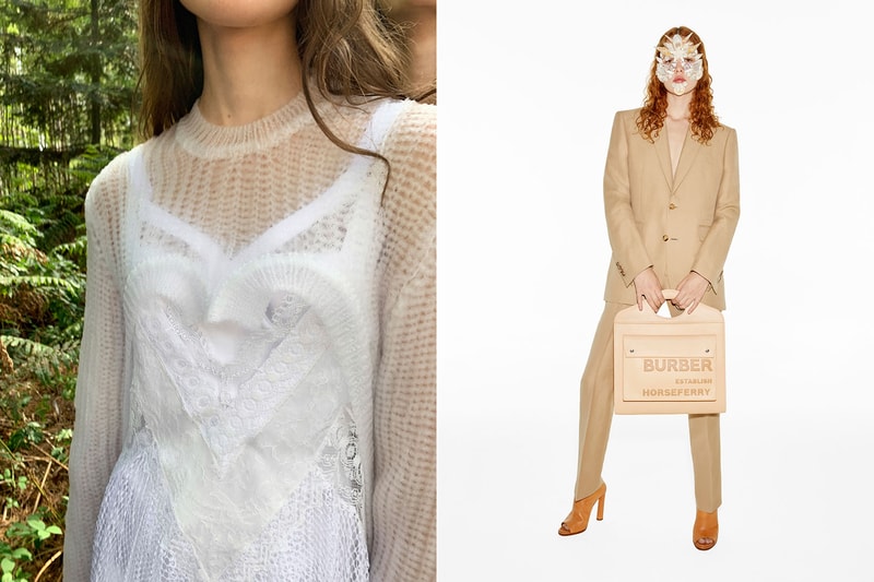 burberry spring summer ss21 collection campaign juergen teller knit sweater layering jacket blazer suit canvas bag