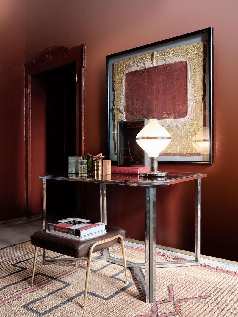 calico wallpaper gradient home design interior archibong dimorestudio sabine marcelis neri hu room