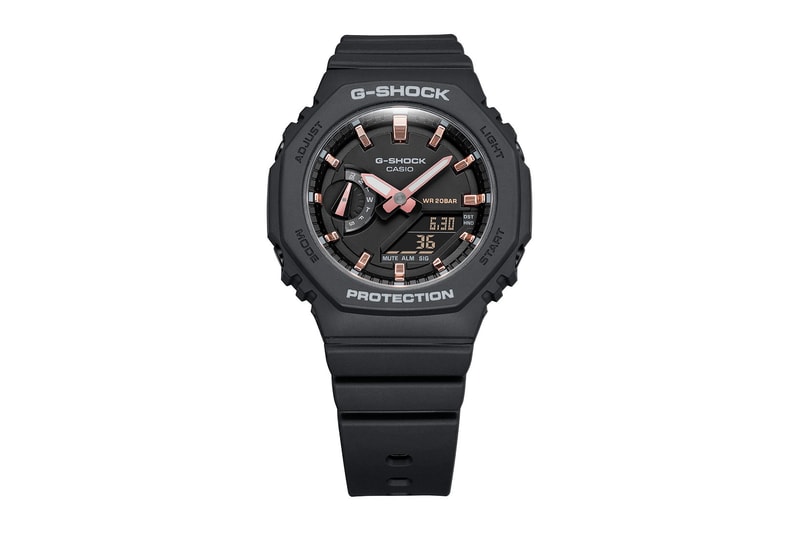 casio g-shock watches gma s2100 octagonal bezel face black pink
