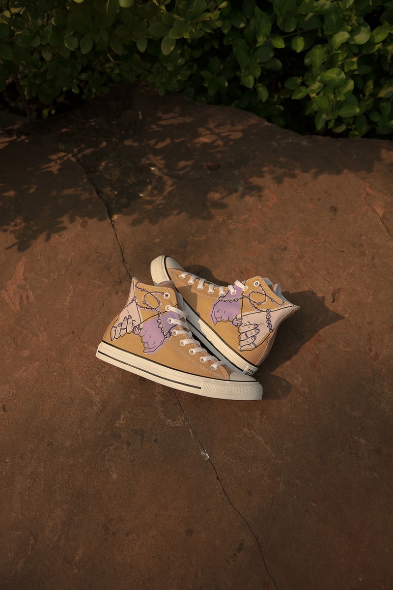 converse by you millie bobby brown pauline wattanodom artist chuck taylor all star high top platform sneakers collaboration