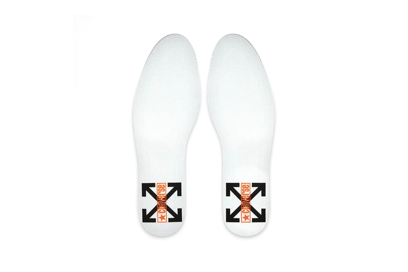 converse off white virgil abloh chuck 70 hi sneakers collaboration white black orange footwear shoes kicks sneakerhead insoles