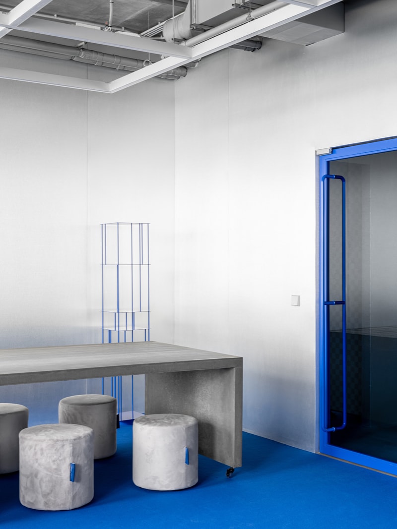 crosby studios moscow flagship store russia opening interior design harry nuriev stools table