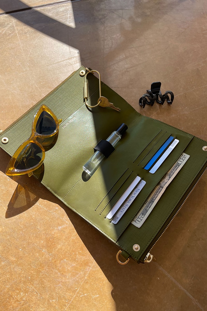 dagne dover new vibrations spring summer collection wallet green shades cards
