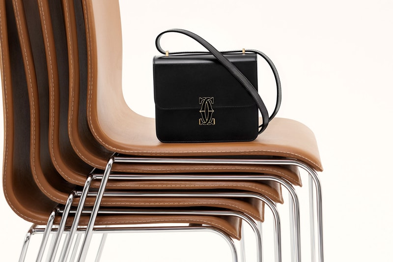 double c de cartier shoulder bag nano mini black