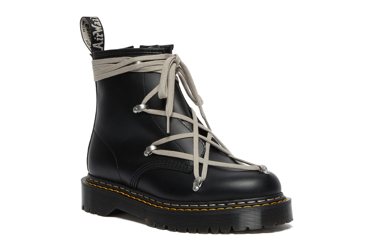rick owens dr martens 1460 bex platform boots shoes collaboration release date where to buy