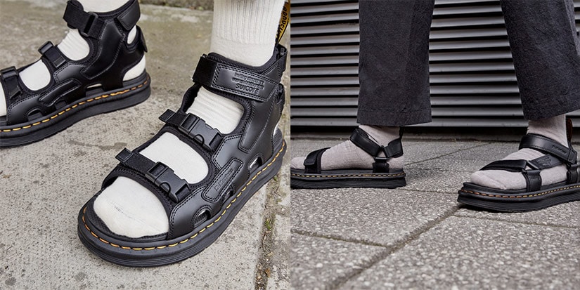 Dr. Martens x Suicoke Depa Black Leather Platform Sport Sandals Mens Sz 12 Dr. Martens x Suicoke Boak & Depa Sandals Collab | Hypebae main image 4
