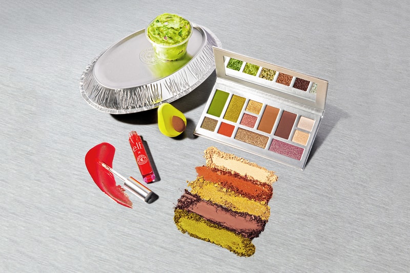 elf cosmetics chipotle collaboration eyeshadow lip gloss makeup sponge bag custom burrito bowl