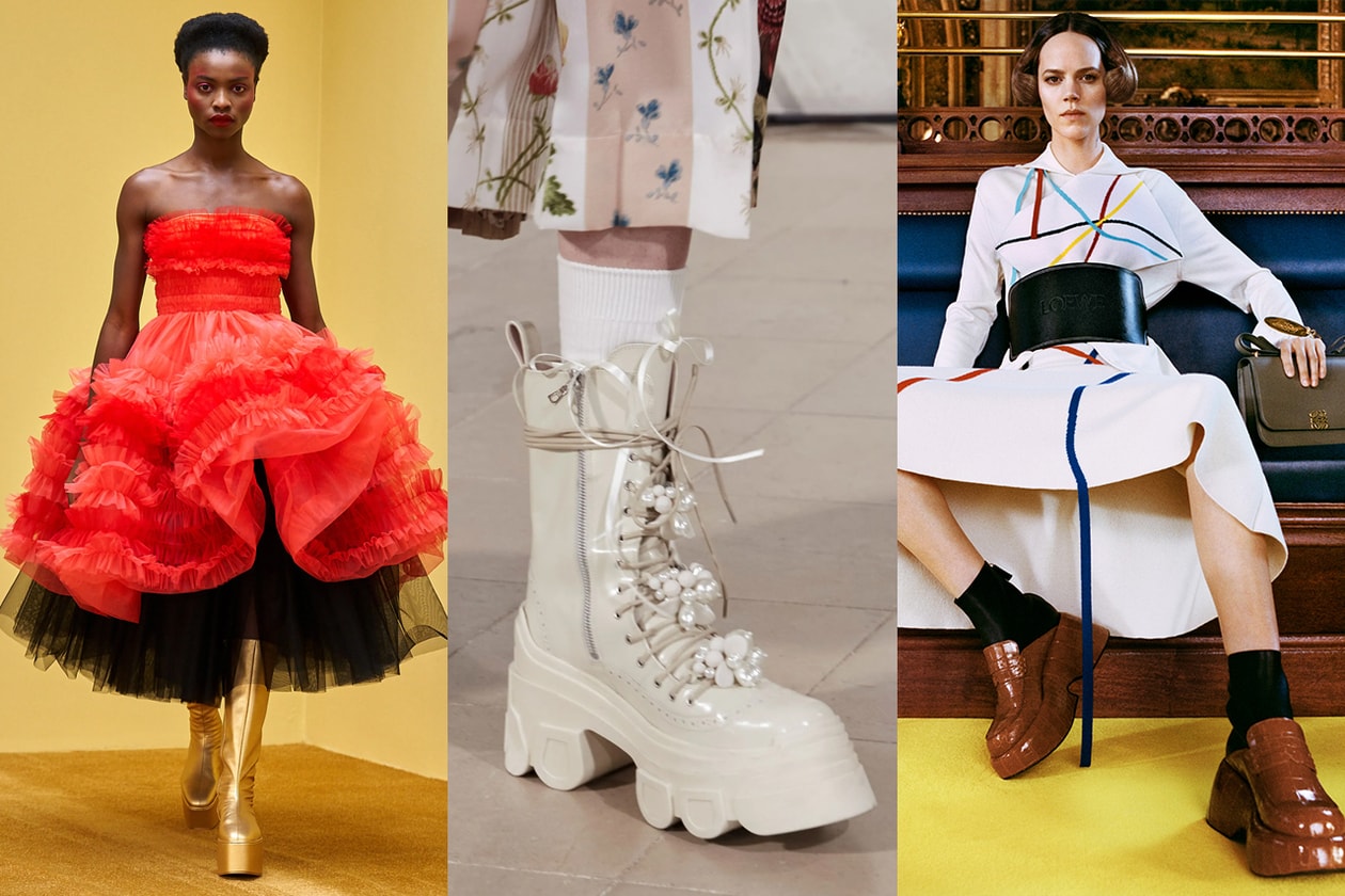 Prada Cleo Bag Oversized Big Large Black Leather Runway Gloves Zipper Pouch Logo Best Accessory Trends Fall Winter 2021 Fashion Week Month Miuccia Raf Simons