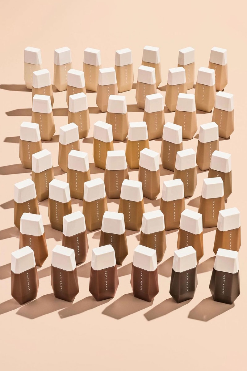 fenty beauty eaze drop blurring skin tint bottle packaging shades