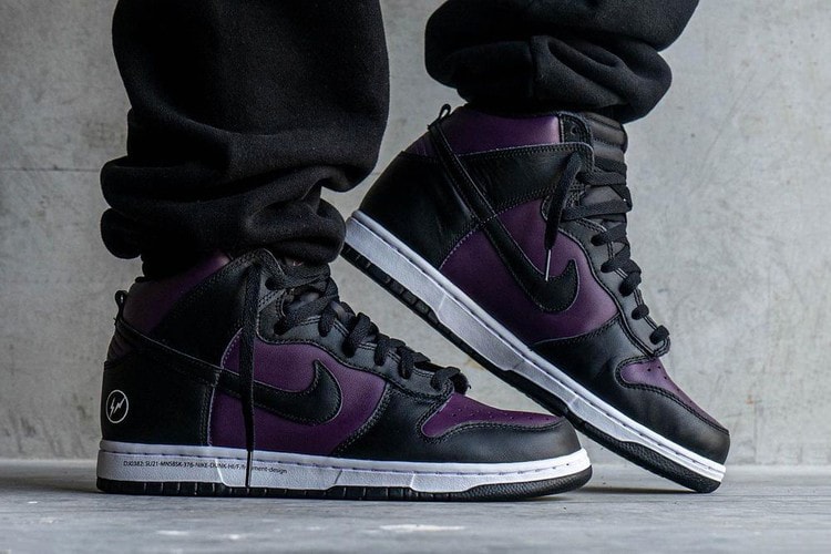 Here's an On-Foot Look at fragment design x Nike's Upcoming Dunk High in "Beijing"