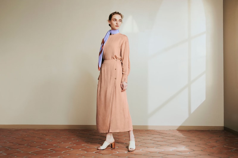hana tajima uniqlo spring summer 2021 ss21 collaboration dress scarf headband