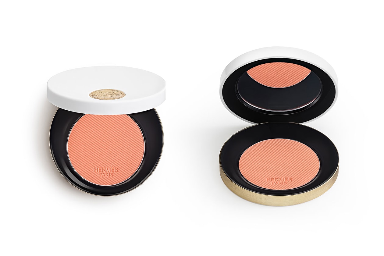 hermes noir beauty rose silky blushes pommette cases lip enhancers makeup brushes sustainable