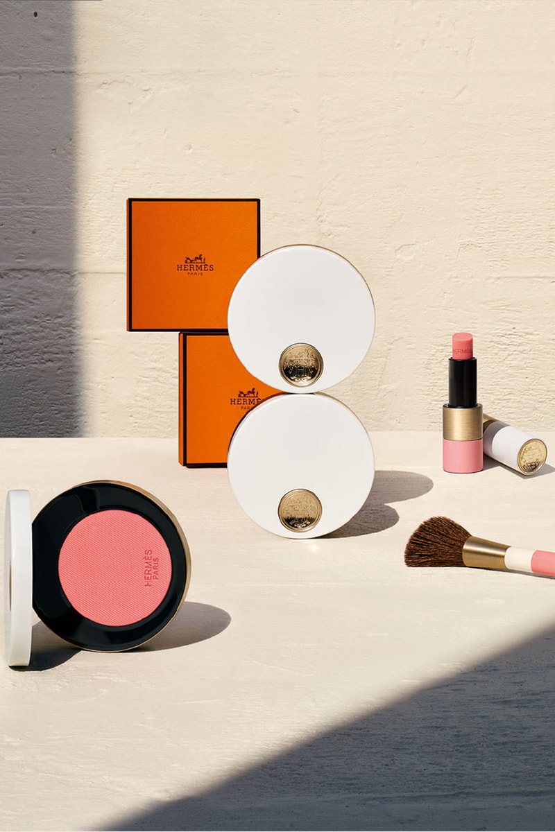 hermes beauty rose a levres makeup lipsticks refillable silky blush brush