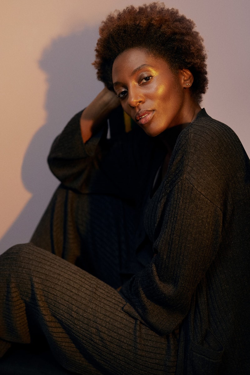 hm yrsa daley ward loungewear sustainable self love collaboration poet sweater sweatpants