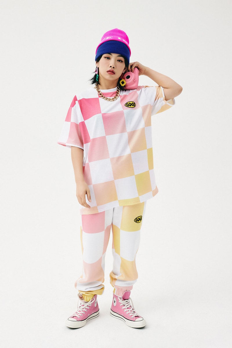 irenesigood label fall winter fw21 collection holland aiki queen wasabii stephany haery kim aiki dancer choreographer checkerboard tshirt pants