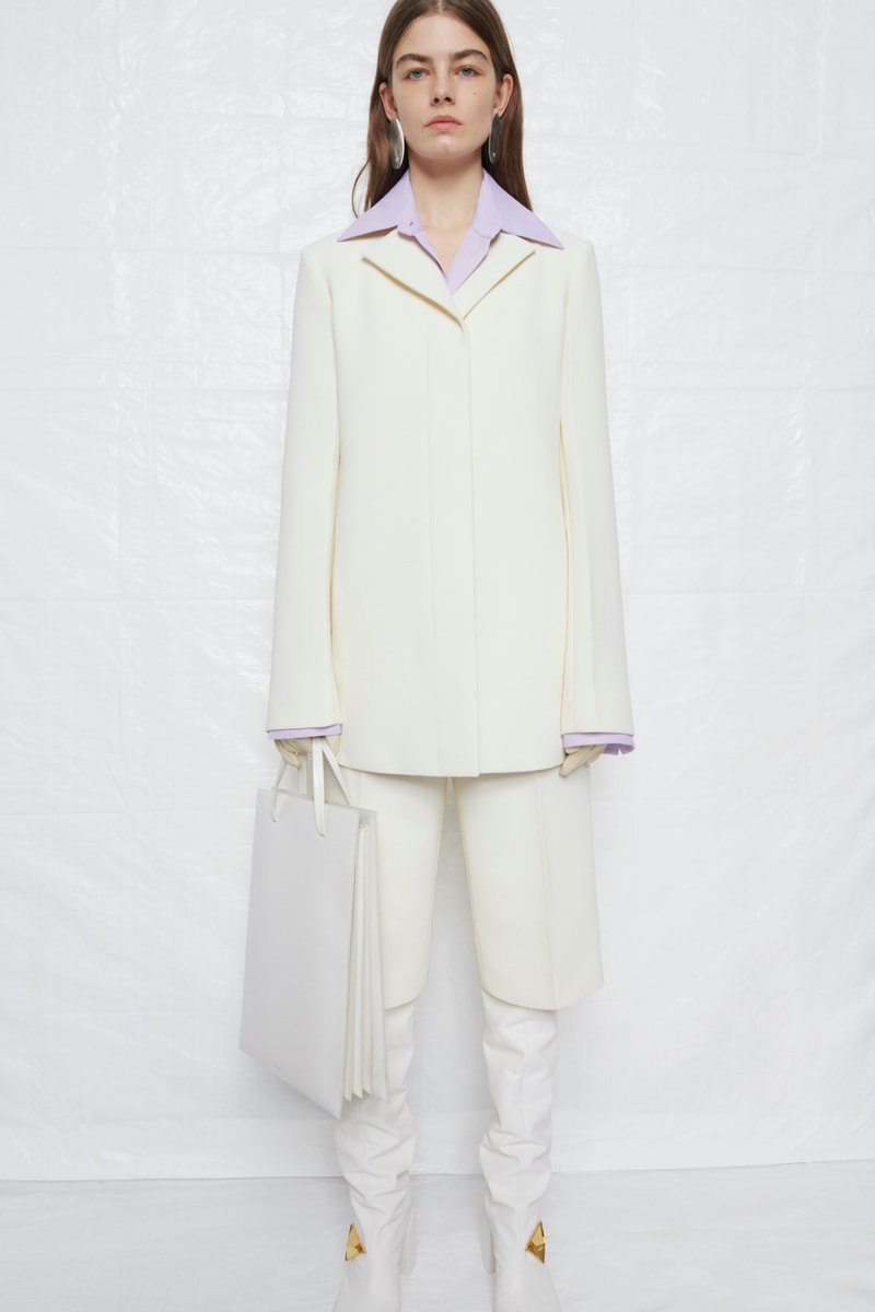 jil sander fall winter womens collection paris fashion week pfw outerwear jacket pants handbag