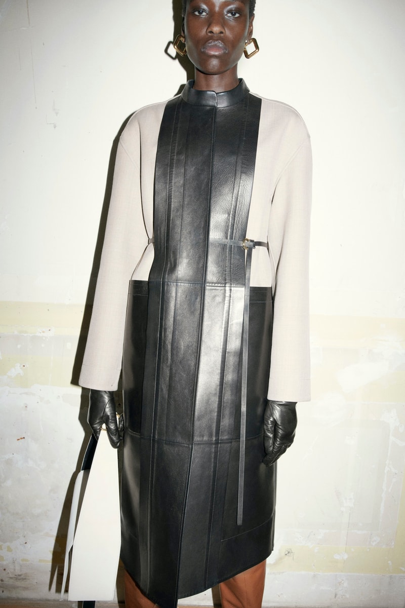 jil sander fall winter womens collection paris fashion week pfw jacket outerwear skirt handbag