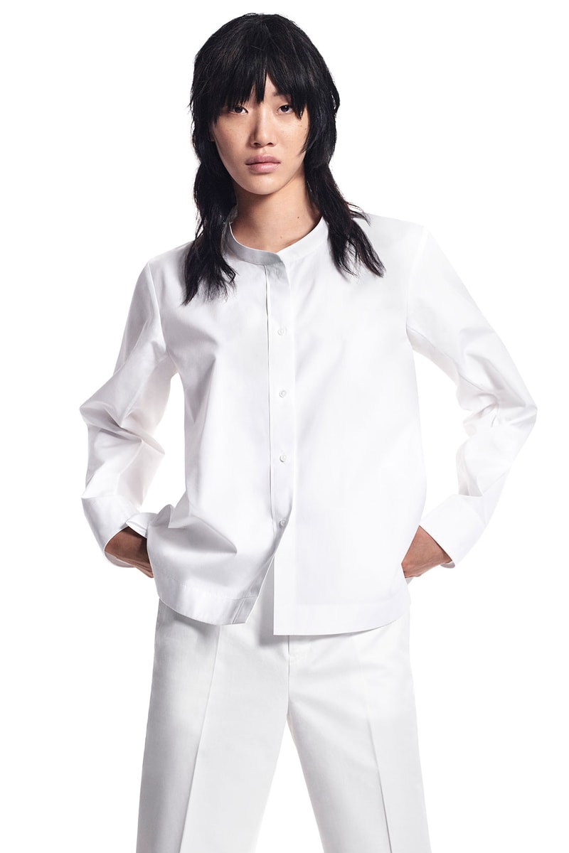 jil sander uniqlo plus j spring summer ss21 collaboration collection womenswear shirt trousers sora choi